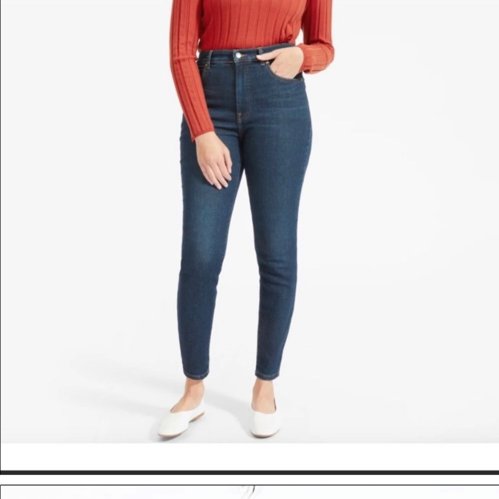 Excellent Condition Everlane Curvy High-Waisted Skinny Crop Jeans